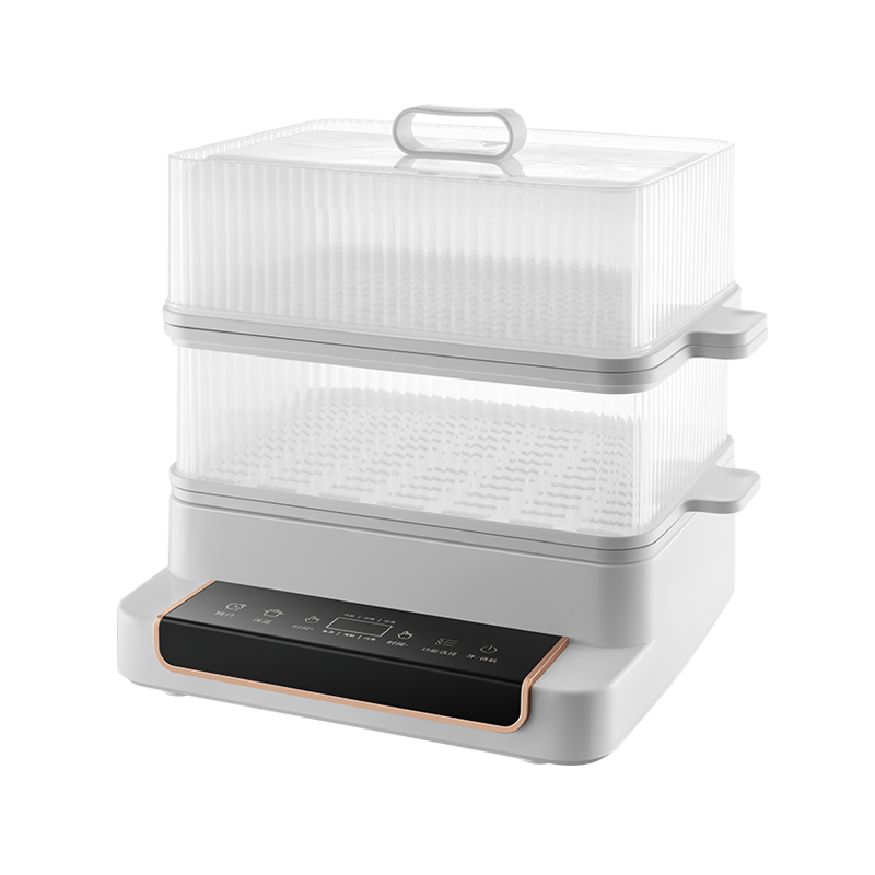 How does an electric food steamer help preserve the nutrients in food?